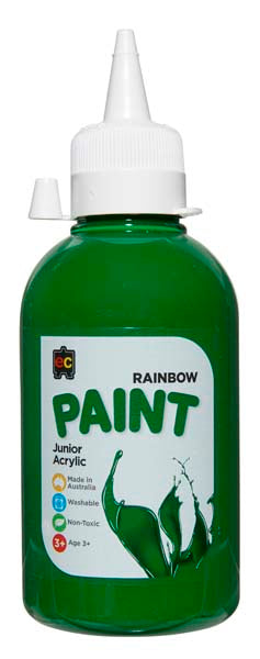 White Smoke EC Rainbow Paint 250mL Brilliant Green Kids Paints