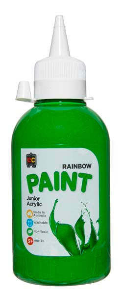 White Smoke EC Rainbow Paint 250ml Leaf Green Kids Paints