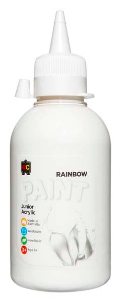 White Smoke EC Rainbow Paint 250mL White Kids Paints