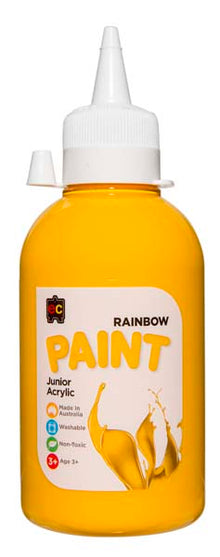 White Smoke EC Rainbow Paint 250ml Warm Yellow Kids Paints