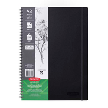 White Smoke Derwent Academy Visual Art Diary, A3, Portrait,110gsm,  120pg Pads