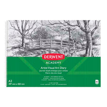 Sea Green Derwent Academy Visual Art Diary, A3, Landscape,  110gsm, 80pg Pads