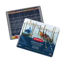 White Smoke Derwent Watercolour Pencils Tin 24 Pencils