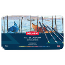 Midnight Blue Derwent Watercolour Pencils Tin 72 Pencils