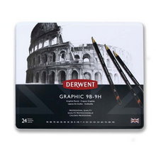 White Smoke Derwent Graphic Pencils Tin 24 Pencils