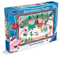 Peppa Pig Christmas giant floor puzzle box, 24 pieces, Ravensburger