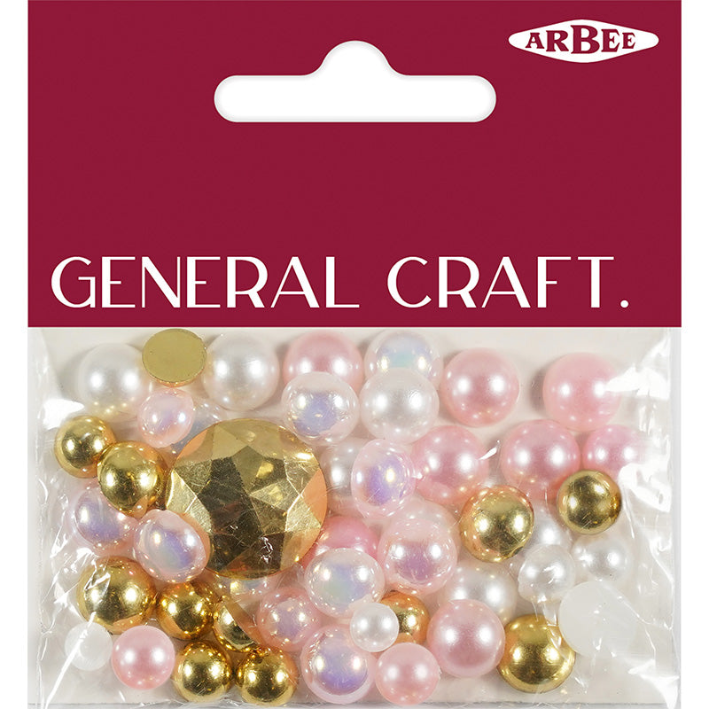 Rs Treasure Mix Pink Pearl 50Pc