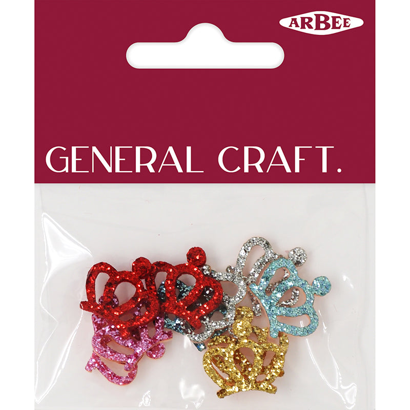 Rs Felt Crowns 1.5Cm Multi 10Pc