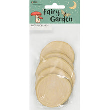 Lavender Fairy Garden Wood Slices, 5pcs Fairy Garden