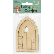 White Smoke Fairy Garden Wood Fairy Door With Keyhole Fairy Garden