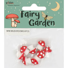 Lavender Fairy Garden Mini Mushrooms Red, 8pcs Fairy Garden