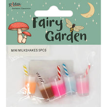 Lavender Fairy Garden Mini Milkshakes, 5pcs Fairy Garden