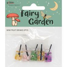 Lavender Fairy Garden Mini Fruit Drinks, 5pcs Fairy Garden