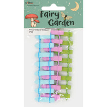 Lavender Fairy Garden Wood Fence W Wire Cut, 3pcs Fairy Garden