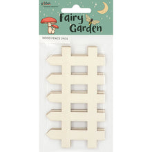 Antique White Fairy Garden Wood Fence, 2pcs Fairy Garden