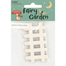 Lavender Fairy Garden Wood Fence, 4pcs Fairy Garden