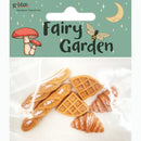 White Smoke Fairy Garden Mini Resin Bakery Items, 6pc Fairy Garden