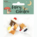 White Smoke Fairy Garden Mini Resin Cupcakes, 4pc Fairy Garden