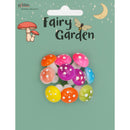 Dark Sea Green Fairy Garden Mini Foam Mushroom Multi, 10pcs Fairy Garden