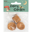 Lavender Fairy Garden Mini Resin Wicker Baskets, 3pc Fairy Garden