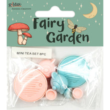 Dark Sea Green Fairy Garden Mini Tea Set, 8pc Fairy Garden