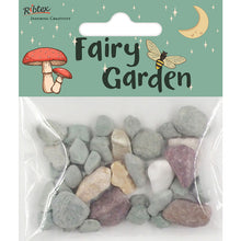 Dark Sea Green Fairy Garden Mini Stones Rustic Multi, 30g Fairy Garden