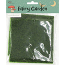 Dark Olive Green Fairy Garden Faux Grass 10x10cm, 2pc Fairy Garden