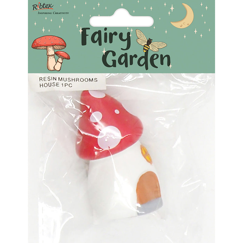 Lavender Fairy Garden Resin Mushroom House, 1pc Fairy Garden