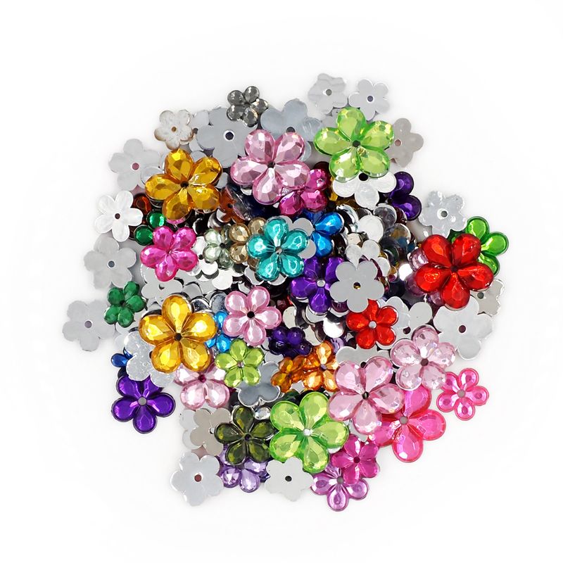 Rhinestone Flower Mix 100G