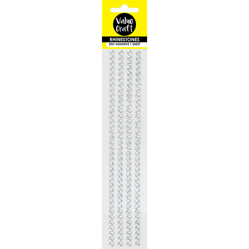 Craft Rhinestone Strips 8Mm Crystal 1Sh