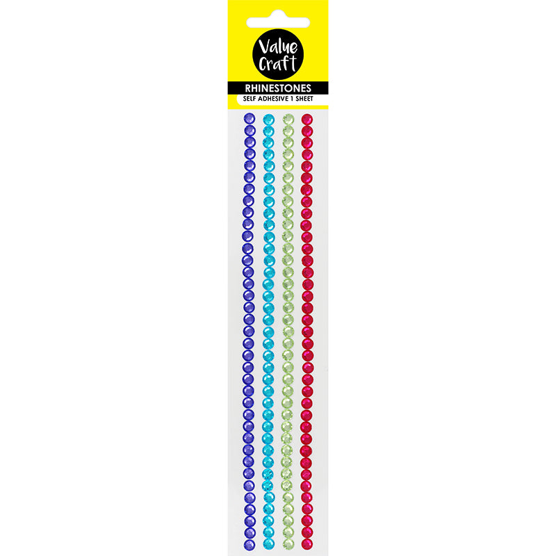 Craft Rhinestone Strips 8Mm Bright 1Sh