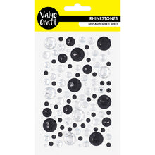 Craft Rhinestone Bubble  Black Slv 1 Sh