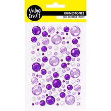 Craft Rhinestone Bubble Ppl Pnk Slv 1 Sh