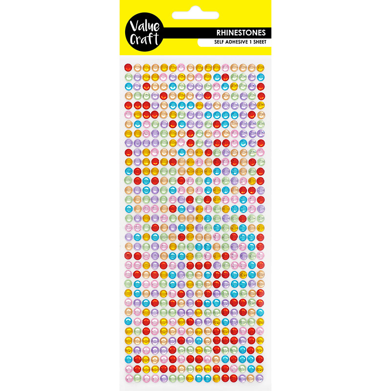 Craft Rhinestones 5Mm Round Multi