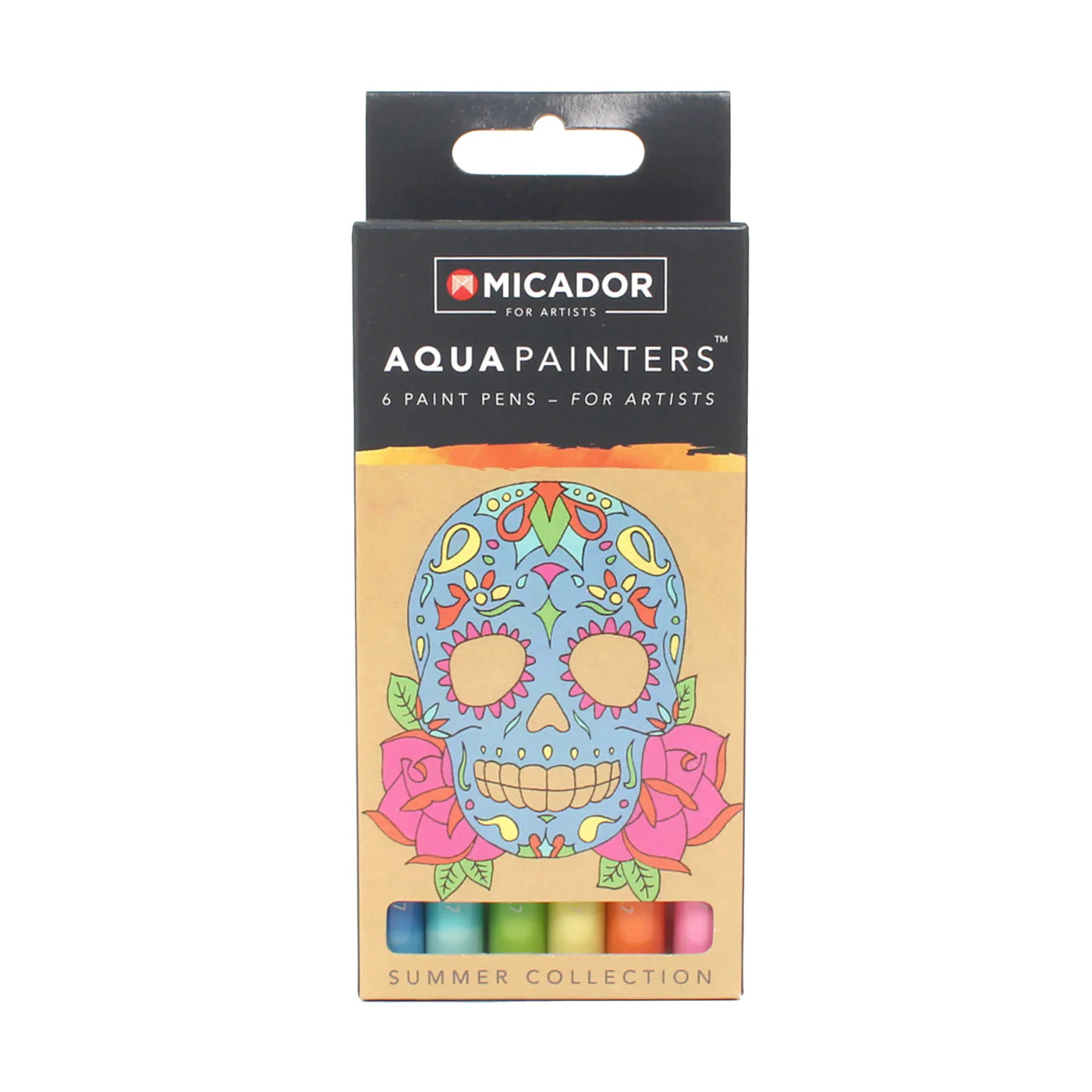 Dark Slate Gray Micador for Artists AquaPainters, Summer Box 6 Paint Markers