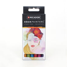 Dark Slate Gray Micador for Artists AquaPainters, Spring Box 6 Paint Markers