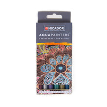 Dim Gray Micador for Artists AquaPainters, Metallic Box 6 Paint Markers