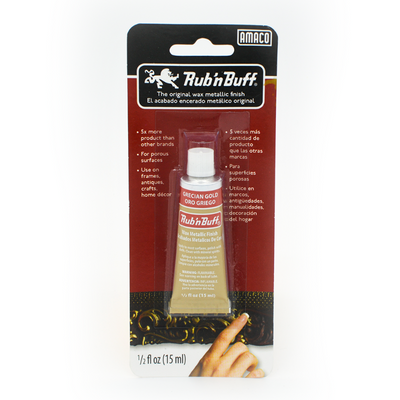 Dark Slate Gray Amaco Rub 'N Buff, Grecian Gold, 15ml Powders and Pigments