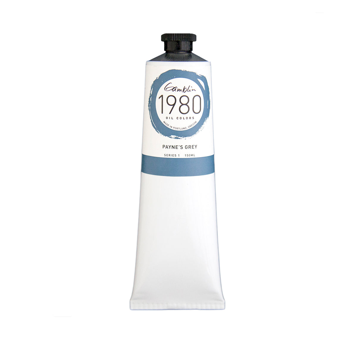White Smoke Gamblin 1980 Oil Paint Paynes Grey 150mL Series 1 Oil Paints