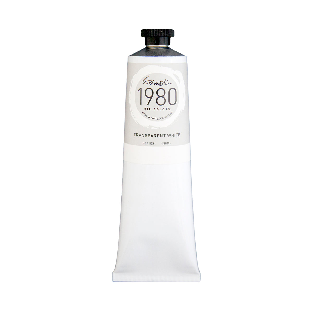 White Smoke Gamblin 1980 Oil Paint Transparent White 150mL Series 1 Oil Paints