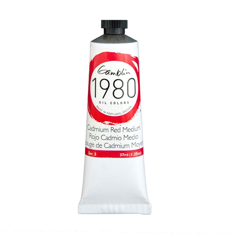 Gamblin 1980 Oil Paint, Cadmium Red Medium, S3, 37ml