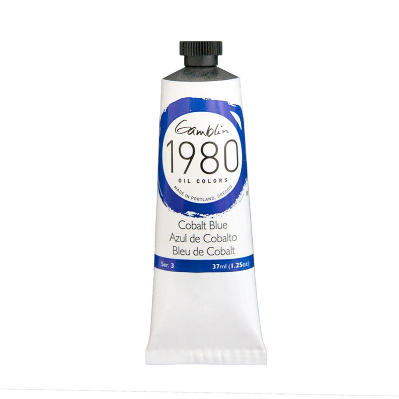Gamblin 1980 Oil Paint, Cobalt Blue, S3, 37ml