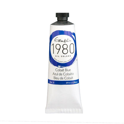 Gamblin 1980 Oil Paint, Cobalt Blue, S3, 37ml