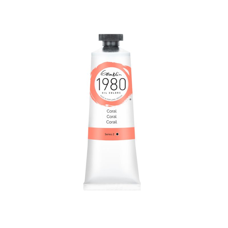 Gamblin 1980 Oil Paint, Coral, S2, 37ml