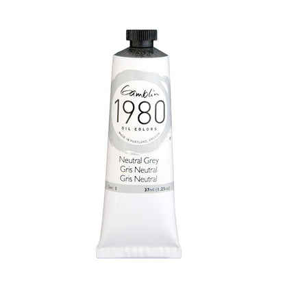 Gamblin 1980 Oil Paint, Neutral Grey, S1, 37ml
