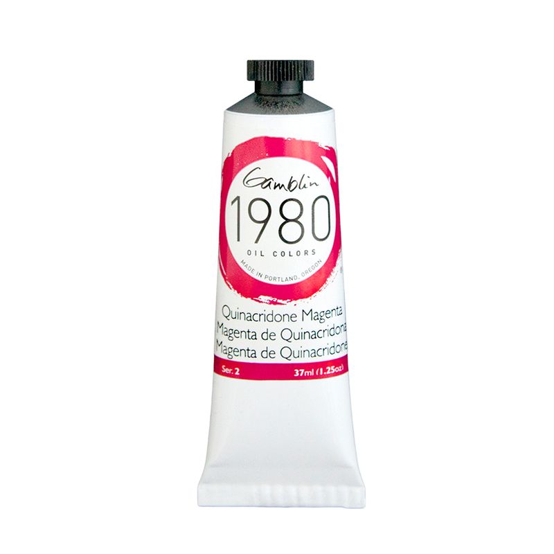 Gamblin 1980 Oil Paint, Quinacridone Magenta, S2, 37ml