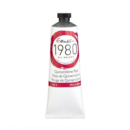 Gamblin 1980 Oil Paint, Quinacridone Red, S2, 37ml