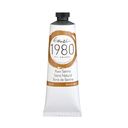 Gamblin 1980 Oil Paint, Raw Sienna, S1, 37ml
