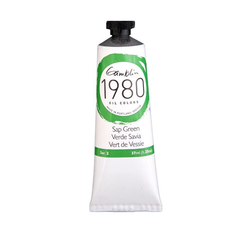 Gamblin 1980 Oil Paint, Sap Green, S2, 37ml