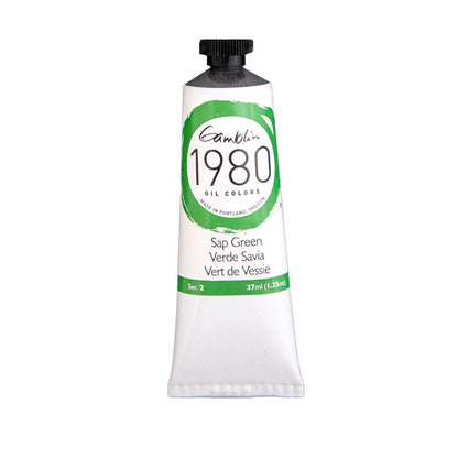 Gamblin 1980 Oil Paint, Sap Green, S2, 37ml